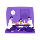پیش‌نمایش فایل muslim-family-having-sahur-ramadan-8219188 از پک خوش آمدید رمضان
