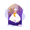 پیش‌نمایش فایل muslim-man-doing-dhikr-8219196 از پک خوش آمدید رمضان