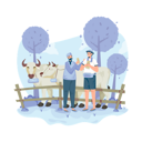 پیش‌نمایش فایل a-muslim-buys-a-cow-8921264 از پک عید قربان اسلامی