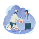 پیش‌نمایش فایل a-muslim-giving-qurbani-meat-8921257 از پک عید قربان اسلامی
