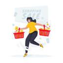 پیش‌نمایش فایل happy-shopping-sale-9220848 از پک خرید در سوپرمارکت