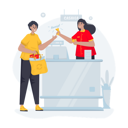 پیش‌نمایش فایل pay-cash-at-cashier-9220854 از پک خرید در سوپرمارکت