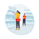 پیش‌نمایش فایل people-at-supermarket-9220844 از پک خرید در سوپرمارکت