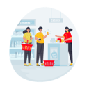 پیش‌نمایش فایل queue-at-the-cashier-9220850 از پک خرید در سوپرمارکت