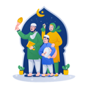 پیش‌نمایش فایل eid-mubarak-night-celebration-11284925 از پک رمضان و عید مبارک