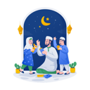 پیش‌نمایش فایل giving-children-eid-money-11284921 از پک رمضان و عید مبارک