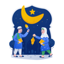 پیش‌نمایش فایل kids-at-ramadan-night-11284931 از پک رمضان و عید مبارک