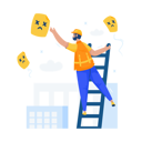 پیش‌نمایش فایل male-technician-unable-to-reach-floating-document-11321078 از پک حالت خطا