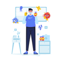 پیش‌نمایش فایل a-man-with-a-vaccine-injection-12222870 از پک مبارزه با ویروس