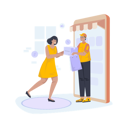 پیش‌نمایش فایل home-shopping-service-9065146 از پک خرید آنلاین جلد 3