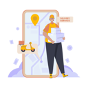پیش‌نمایش فایل online-shop-delivery-service-9065137 از پک خرید آنلاین جلد 3