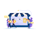 پیش‌نمایش فایل customer-give-review-2079182 از پک بازخورد مشتری