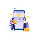 پیش‌نمایش فایل give-satisfied-review-2079180 از پک بازخورد مشتری
