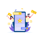 پیش‌نمایش فایل give-us-review-illustration-2079179 از پک بازخورد مشتری