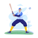 پیش‌نمایش فایل baseball-player-playing-baseball-11743167 از پک فعالیت های ورزشی