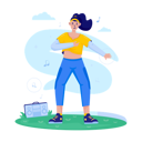 پیش‌نمایش فایل girl-doing-outdoor-aerobics-11743163 از پک فعالیت های ورزشی