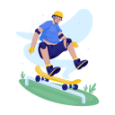 پیش‌نمایش فایل man-enjoying-skateboarding-11743155 از پک فعالیت های ورزشی