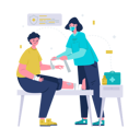 پیش‌نمایش فایل doctor-putting-a-bandage-on-the-wound-6168807 از پک مراقبت های بهداشتی پزشکی