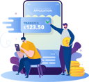 پیش‌نمایش فایل online-money-transfer-3159819 از پک اپلیکیشن پرداخت دیجیتال