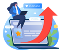 پیش‌نمایش فایل analyzing-viral-content-on-social-media-3321527 از پک تصویرسازی ویرال و ترند