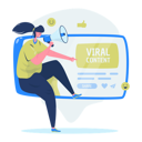 پیش‌نمایش فایل share-viral-content-5291151 از پک تصویرسازی ویرال و ترند