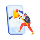 پیش‌نمایش فایل cybercrime-warning-8022692 از پک امنیت سایبری