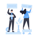 پیش‌نمایش فایل corporate-business-contacts-information-7036301 از پک پروفایل شرکتی