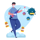 پیش‌نمایش فایل doctor-fighting-with-corona-5046207 از پک واکسن ویروس کرونا