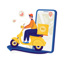 پیش‌نمایش فایل fast-food-delivery-service-9439663 از پک سفارش غذای آنلاین