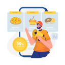 پیش‌نمایش فایل food-store-promotion-9439668 از پک سفارش غذای آنلاین