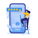 پیش‌نمایش فایل giving-a-5-star-rating-10141320 از پک بازخورد مشتری