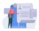 پیش‌نمایش فایل freelancer-preparing-resume-3682104 از پک جویای کار