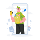 پیش‌نمایش فایل food-courier-delivery-service-11574116 از پک تحویل خرید