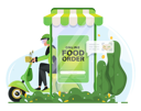 پیش‌نمایش فایل online-food-delivery-services-apps-3897225 از پک تحویل خرید