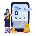 پیش‌نمایش فایل mobile-banking-application-3943350 از پک تصاویر بانکداری مالی