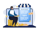 پیش‌نمایش فایل online-banking-transactions-3943347 از پک تصاویر بانکداری مالی