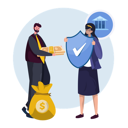 پیش‌نمایش فایل saving-money-safely-in-the-bank-5285169 از پک تصاویر بانکداری مالی