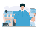 پیش‌نمایش فایل social-media-promotion-for-offline-store-4008301 از پک خرید آفلاین