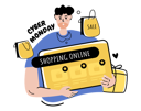 پیش‌نمایش فایل cyber-monday-shopping-sale-4036571 از پک تبلیغات فصل خرید