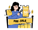 پیش‌نمایش فایل shopping-pre-sale-promotion-4036572 از پک تبلیغات فصل خرید