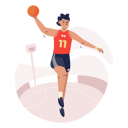 پیش‌نمایش فایل basketball-athlete-jump-with-ball-4065921 از پک رویدادهای بازی های المپیک