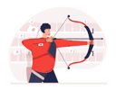پیش‌نمایش فایل male-archery-4065923 از پک رویدادهای بازی های المپیک