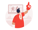 پیش‌نمایش فایل man-watching-sports-from-streaming-on-tv-4065917 از پک رویدادهای بازی های المپیک