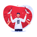 پیش‌نمایش فایل a-young-man-waving-small-flags-9299659 از پک روز استقلال اندونزی