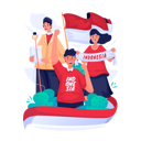 پیش‌نمایش فایل group-of-indonesian-youth-celebration-9299658 از پک روز استقلال اندونزی