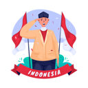 پیش‌نمایش فایل indonesian-youth-make-a-salute-gesture-9299662 از پک روز استقلال اندونزی