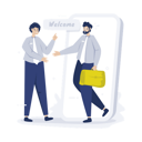 پیش‌نمایش فایل welcome-new-coworker-6751503 از پک استخدام شغلی