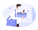 پیش‌نمایش فایل fired-employee-leaving-office-with-personal-belongings-4234613 از پک از دست دادن شغل