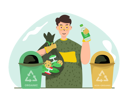 پیش‌نمایش فایل man-sorting-organic-and-non-organic-waste-4453558 از پک جنبش مراقبت از محیط زیست