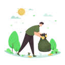 پیش‌نمایش فایل picking-up-trash-9663647 از پک جنبش مراقبت از محیط زیست